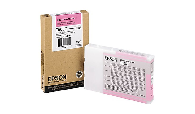Epson T605C Light Magenta Print Cartridge
