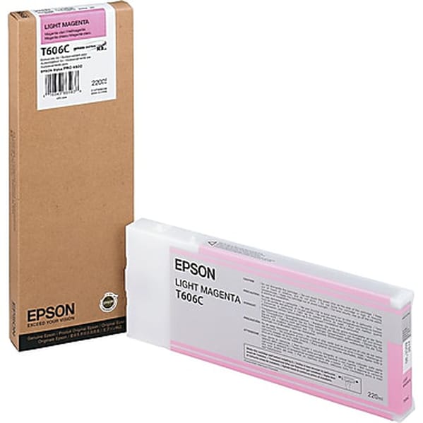 Epson T606C - light magenta - original - ink cartridge