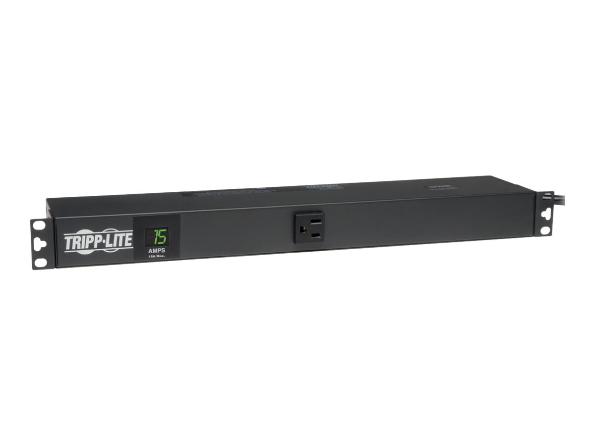 Tripp Lite PDU Metered 120V 15A 5-15R 13 Outlet 5-15P Horizontal 1URM - horizontal rackmount - power distribution unit -