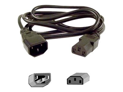 Belkin PRO Series Universal Computer-Style AC Power Extension Cable - power extension cable - power IEC 60320 C13 to IEC