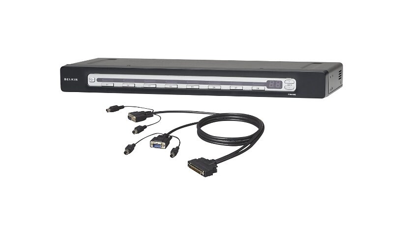 Belkin OmniView PRO3 USB & PS/2 8-Port KVM Switch - KVM switch - 8 ports -