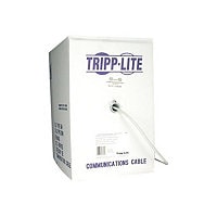 Eaton Tripp Lite Series Cat5e 350 MHz Solid Core Outdoor-Rated (UTP) PVC Bulk Ethernet Cable, PoE - Gray, 1000 ft.