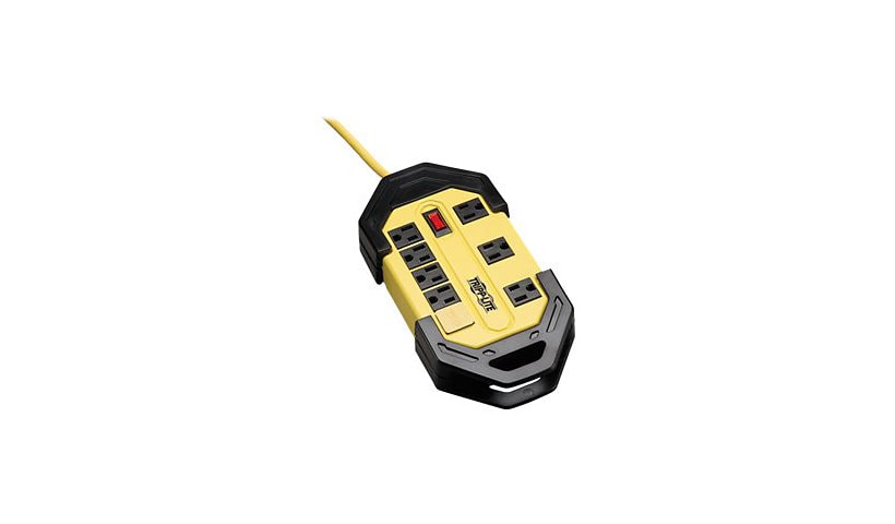 Tripp Lite Safety Power Strip w/ 8 out GFCI Plug OSHA Yellow 12' Cord - power strip