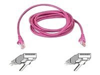 Belkin Cat6 6ft Pink Ethernet Patch Cable, UTP, 24 AWG, Snagless, Molded, RJ45, M/M, 6'