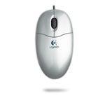 Logitech Silver Corded Optical USB Mouse