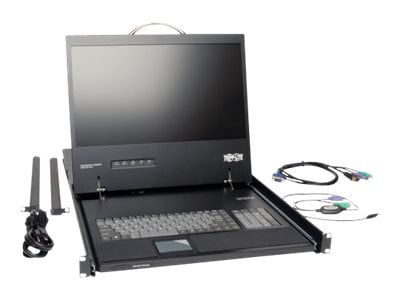 Thumbnail 3 of 9 for Eaton Tripp Lite Series Rack Console KVM Cable Kit w/ 19" LCD PS/2 1U TAA GSA - KVM console - 19"