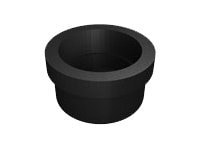 Chief Threaded End Cap for Extension Columns - Black