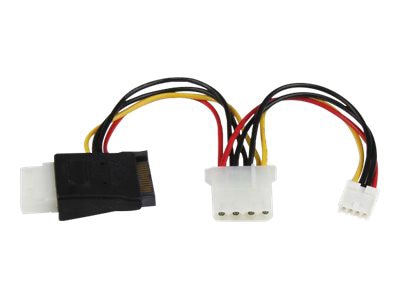 StarTech.com LP4 to SATA Power Cable Adapter with Floppy Power