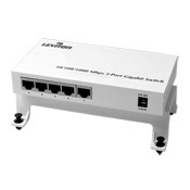 Leviton  10/100/1000 Mbps 5-Port Gigabit Switch on a bracket