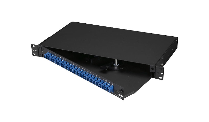 Black Box Rackmount Fiber Panel Loaded - patch panel - 1U - 19"/23"