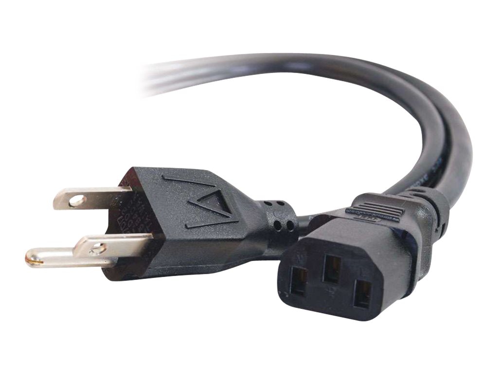 C2G 10ft Power Cord - 18 AWG - NEMA 5-15P to IEC320C13 - Computer Power - p