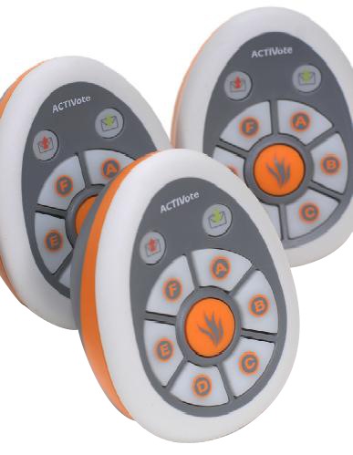 Set of 32 Promethean Activote 32 2.4GHZ. Wireless hand held voting devices