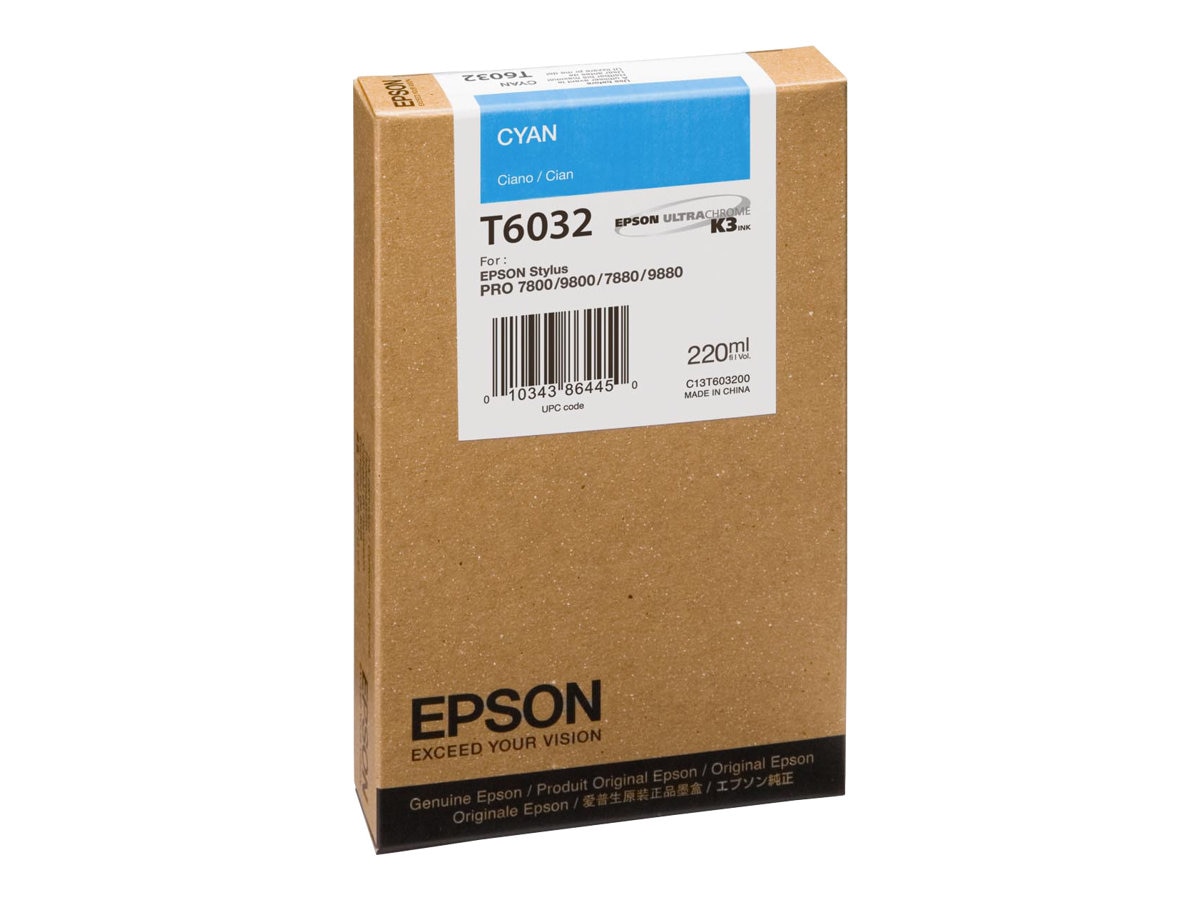 Epson T6032 - cyan - original - ink cartridge