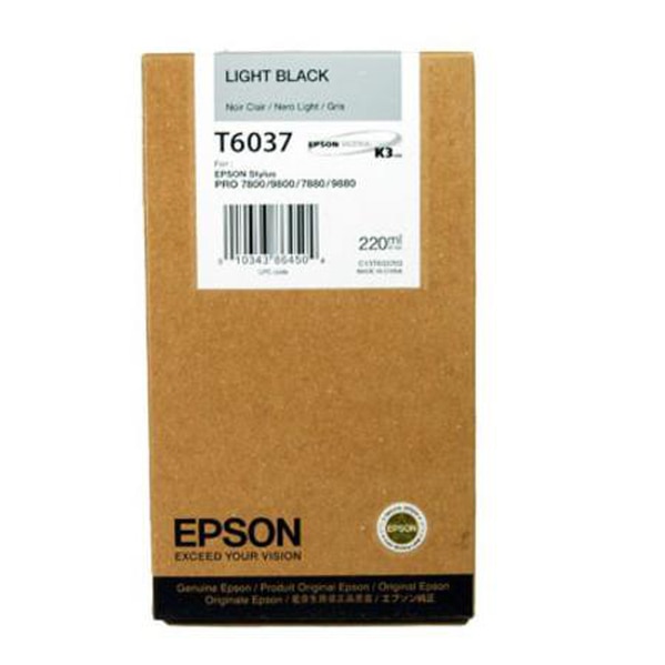 Epson T6037 Light Black Print Cartridge