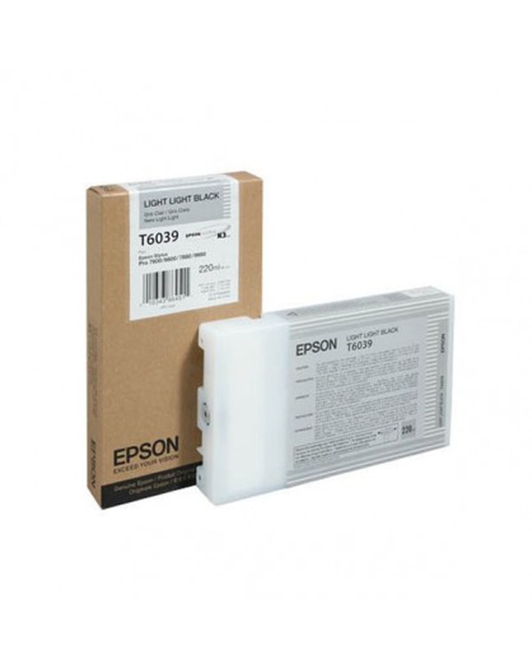 Epson T6039 - light light black - original - ink cartridge