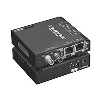 Black Box Hardened Media Converter Switch 24-VDC - fiber media converter -