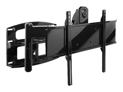 Peerless Full-Motion Plus Wall Mount PLA60-UNLP-GB - mounting kit - for flat panel - high gloss piano black