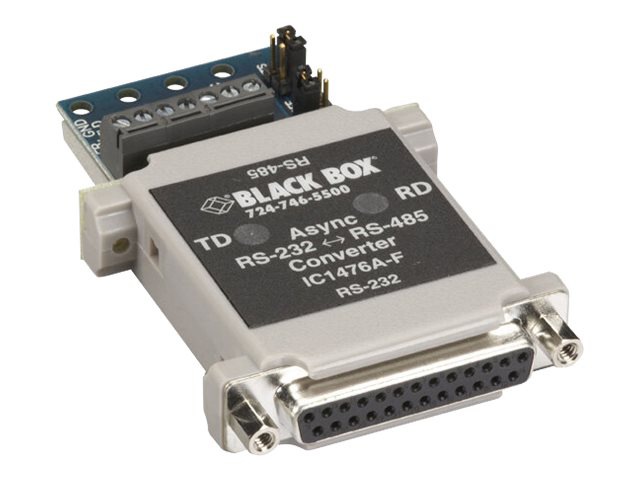 Black Box RS-232RS-485 Interface Converter-DB25 Female to Terminal Block