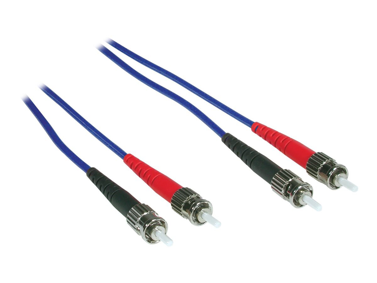 C2G 1m ST-ST 62.5/125 OM1 Duplex Multimode Fiber Cable - Blue