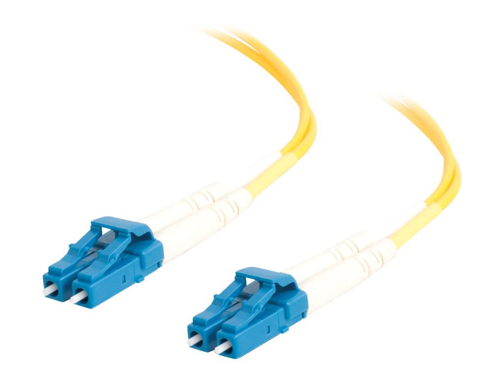 C2G 1m LC-LC 9/125 Duplex Single Mode OS2 Fiber Cable - Yellow - 3ft