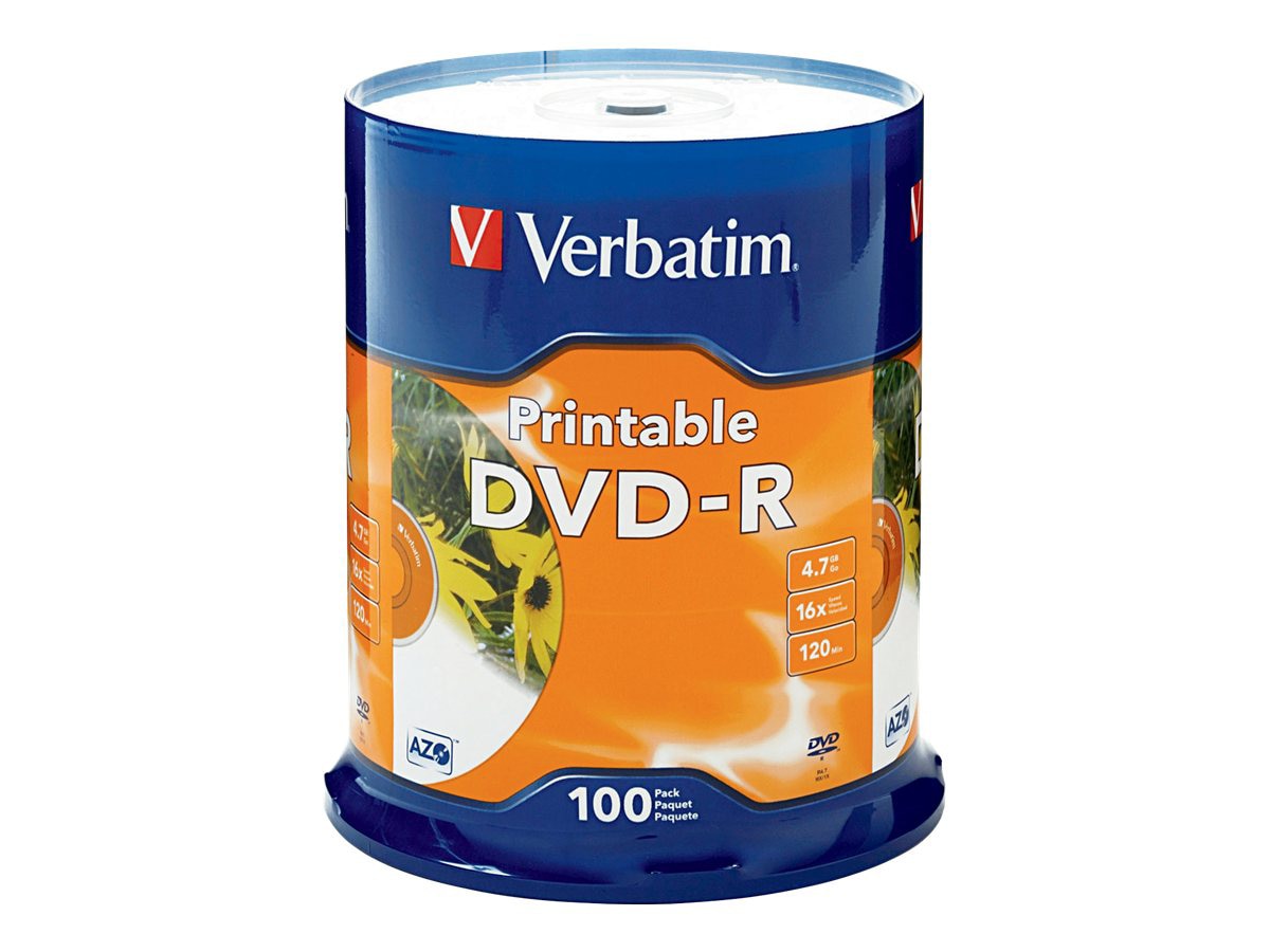 Verbatim - DVD-R x 100 - 4.7 GB - storage media