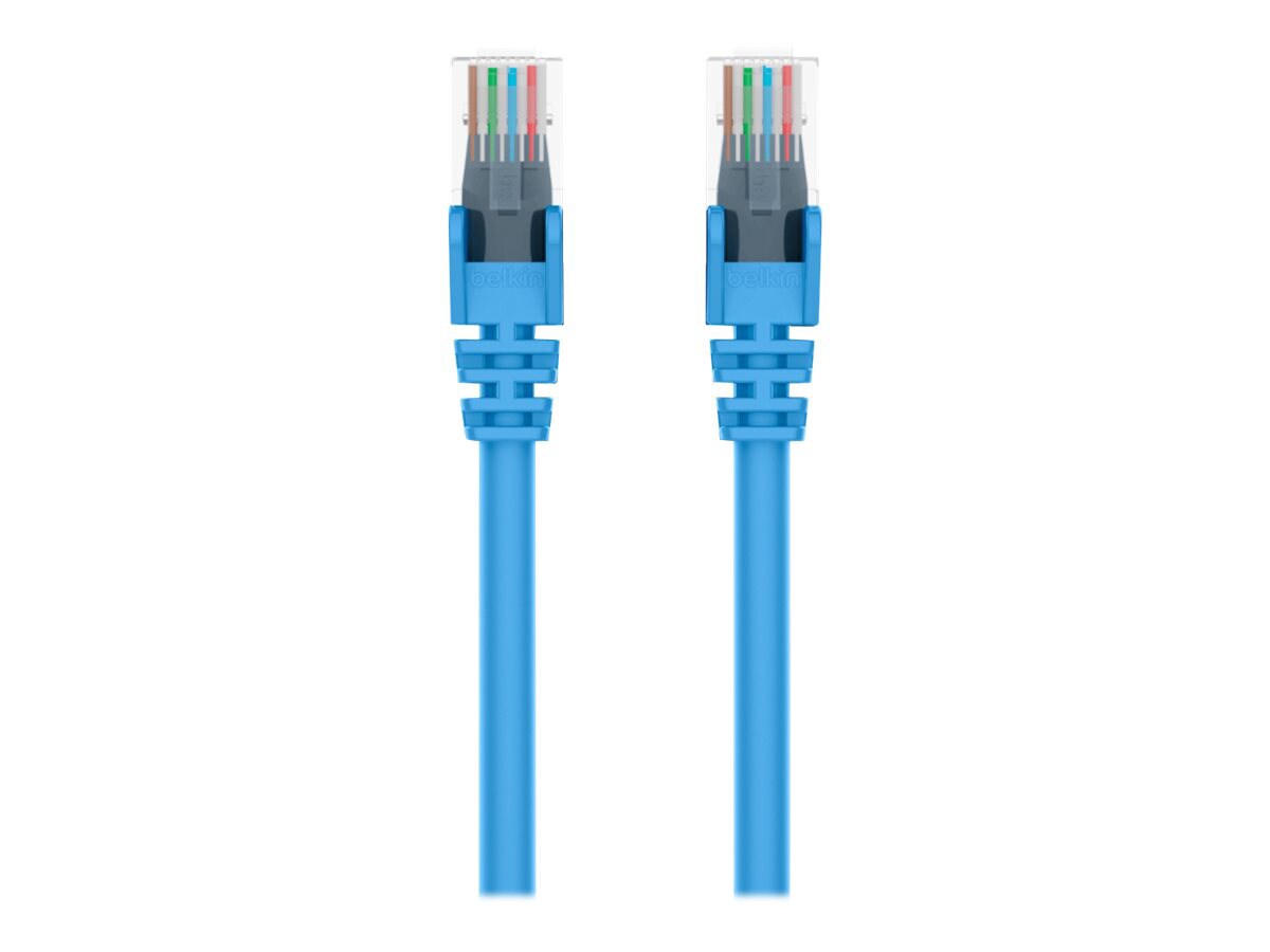 Belkin 5ft CAT6 Ethernet Patch Cable Snagless, RJ45, M/M, Blue - patch cabl