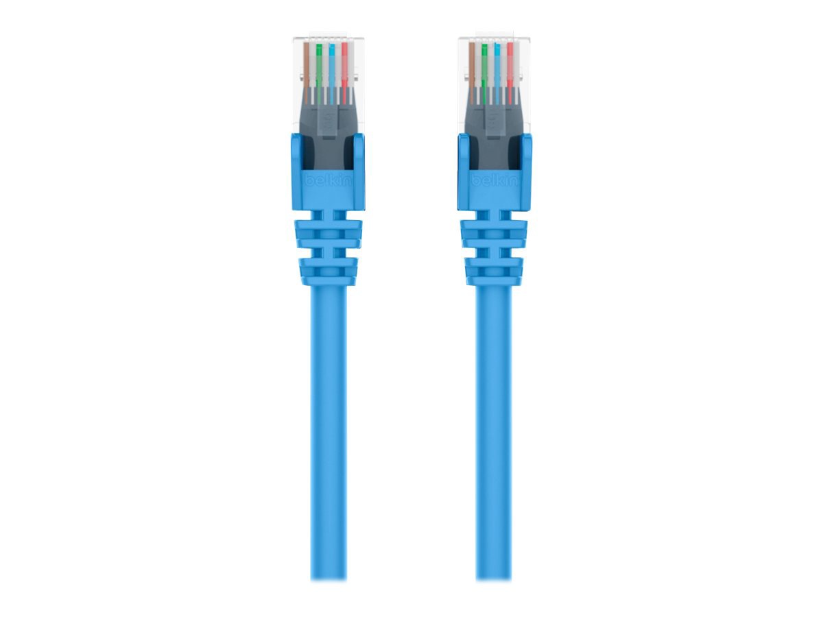 Belkin 5ft CAT6 Ethernet Patch Cable Snagless, RJ45, M/M, Blue - patch cable - 1.52 m - blue