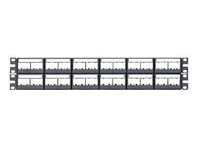 Panduit MINI-COM Modular Faceplate Patch Panels - patch panel - 2U - 19"/23"