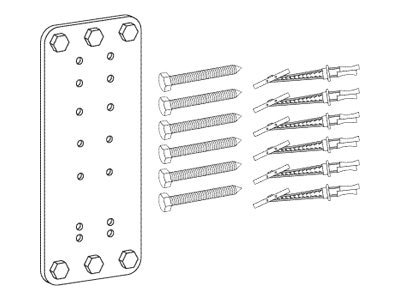 Ergotron Steel Stud Wall Mounting Kit - mounting component