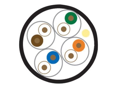 Black Box GigaBase 350 - bulk cable - 1000 ft - gray