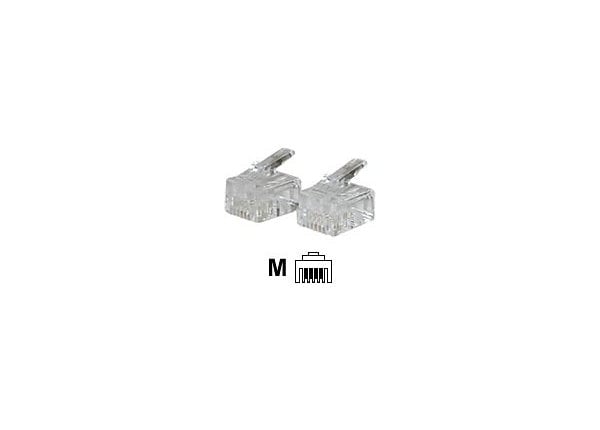 C2G RJ11 6X4 MOD PLUG R-SOLID 50PK