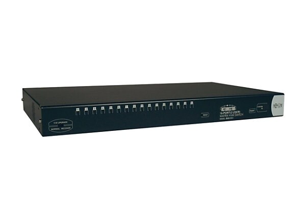 Tripp Lite 16-Port Rackmount KVM Switch Cat5 Matrix 2-User 1U TAA GSA - KVM switch - 16 ports