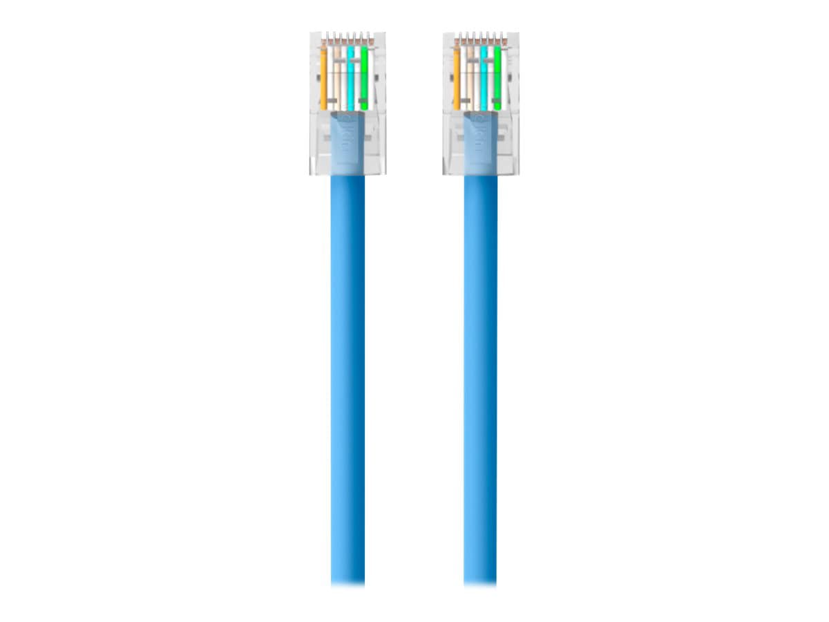 Belkin Cat6 5ft Blue Ethernet Patch Cable, No Boot, UTP, 24 AWG, RJ45, M/M, 5'