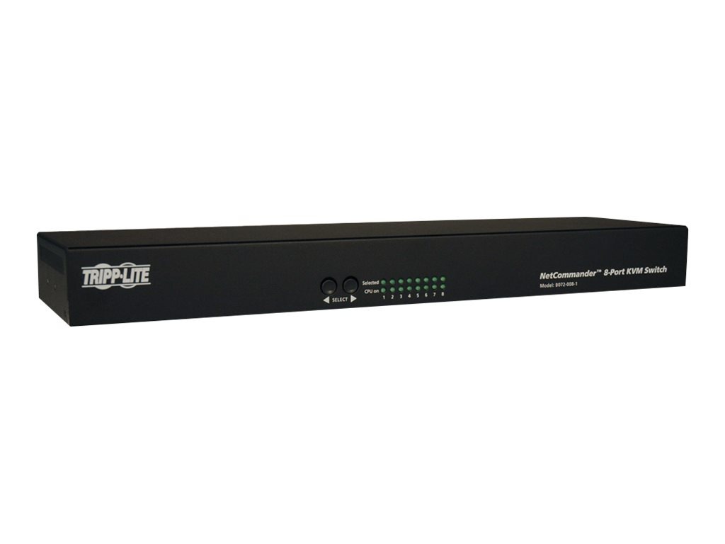 Tripp Lite 8-Port Cat5 KVM Switch VGA USB PS/2 1URM Rackmount TAA - commutateur KVM - 8 ports - Conformité TAA