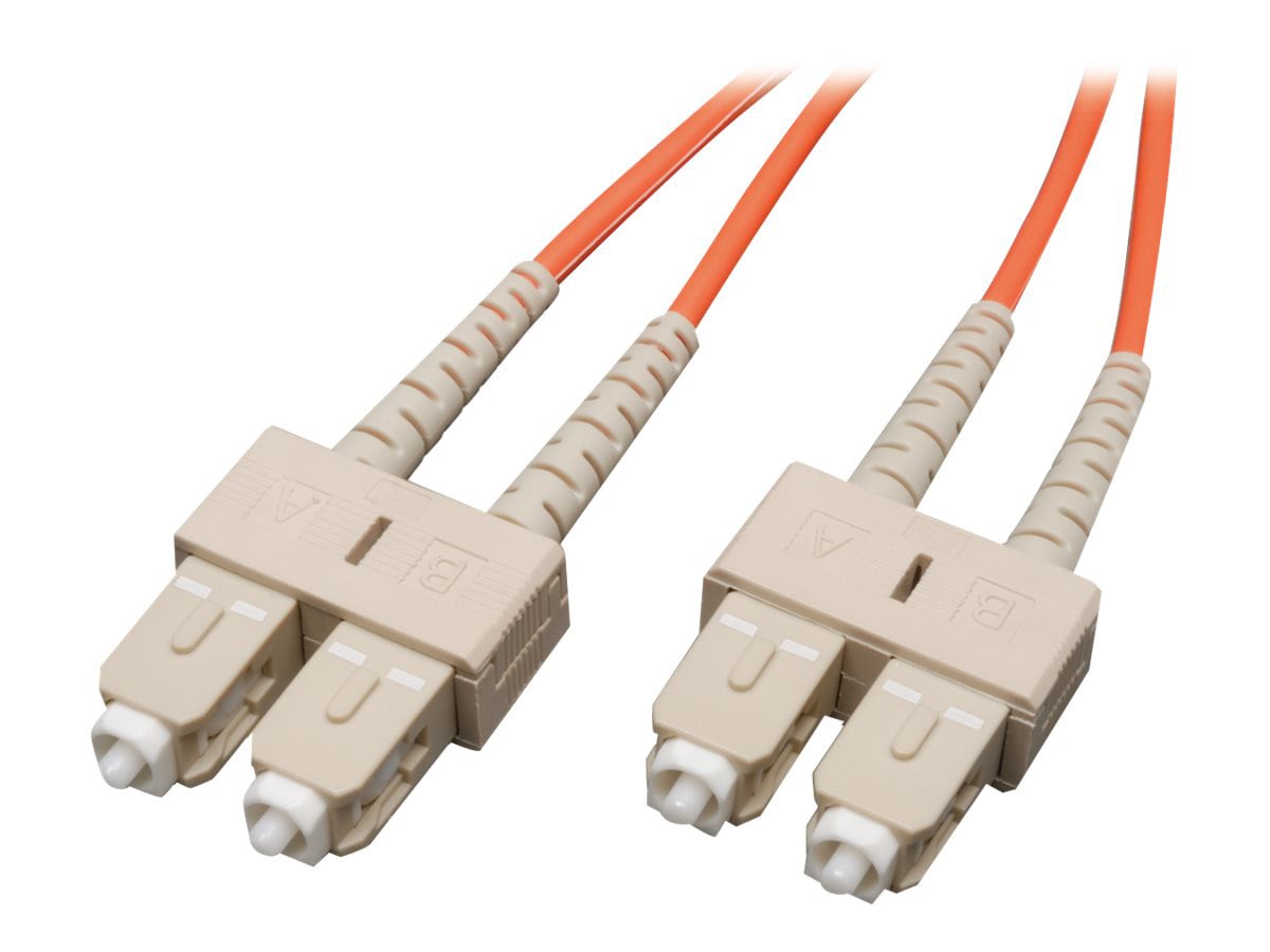 Eaton Tripp Lite Series Duplex Multimode 50/125 Fiber Patch Cable (SC/SC), 1M (3 ft.) - patch cable - 1 m - orange
