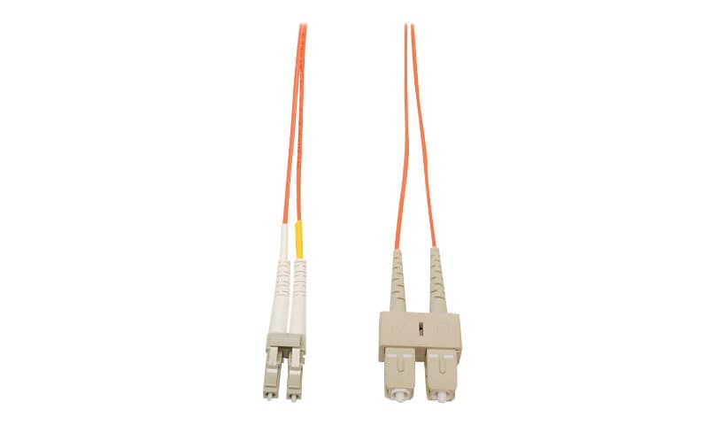 Eaton Tripp Lite Series Duplex Multimode 50/125 Fiber Patch Cable (LC/SC), 1M (3 ft.) - patch cable - 1 m - orange