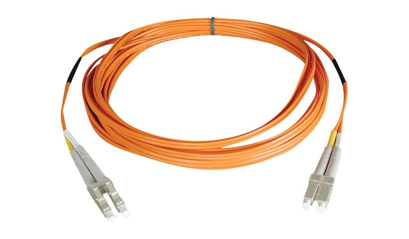 Eaton Tripp Lite Series Duplex Multimode 50/125 Fiber Patch Cable (LC/LC), 15M (50 ft.) - patch cable - 15 m - orange