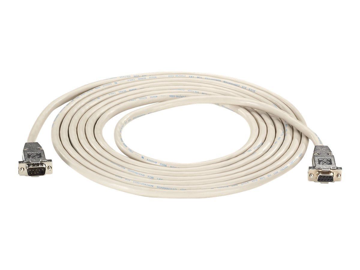 Black Box - null modem cable - DB-9 to DB-9 - 15 ft