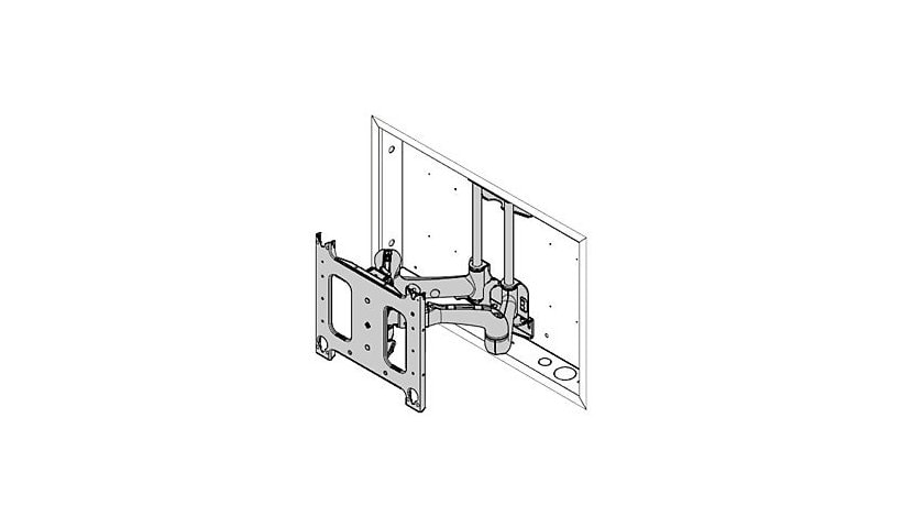 Chief Thinstall 22" Monitor Arm Wall Mount - For Displays 42-86" - Black
