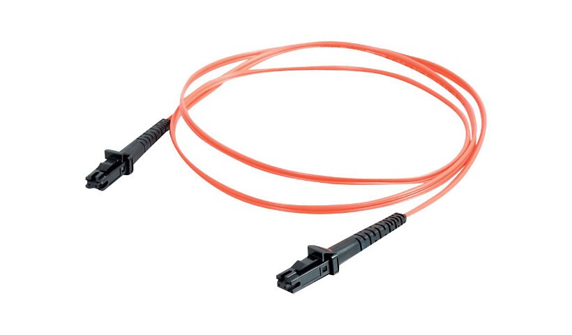 C2G 15m MTRJ-MTRJ 62.5/125 OM1 Duplex Multimode PVC Fiber Optic Cable - Ora