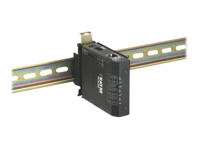 Black Box Extreme Media Converter Switch 24-VDC - fiber media converter - 1