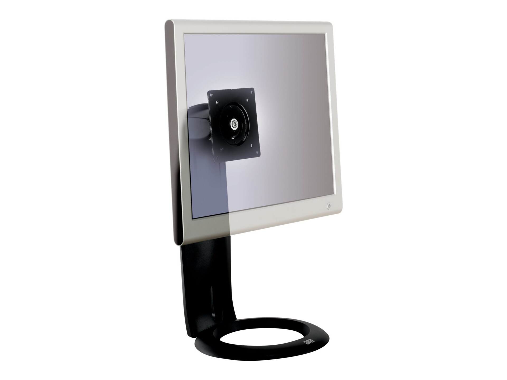 3M Easy Adjust Monitor Stand MS110MB - stand - Tilt & Swivel - for LCD disp