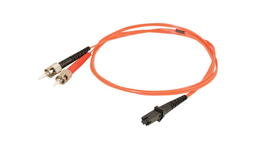 C2G 1m MTRJ-ST 62.5/125 OM1 Duplex Multimode Fiber Cable - Orange