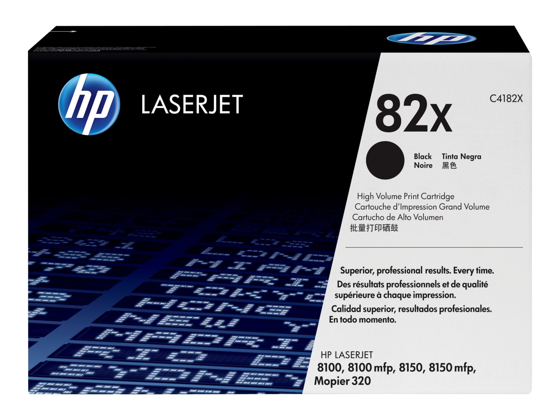 HP 82X (C4182X) High Yield Black Original LaserJet Toner Cartridge   
