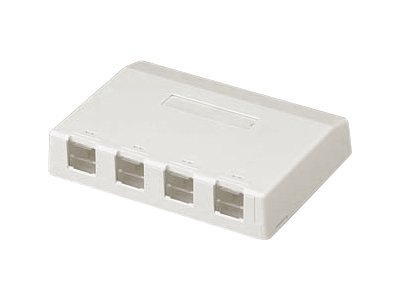 Panduit MINI-COM Shuttered Surface Mount Box - surface mount box