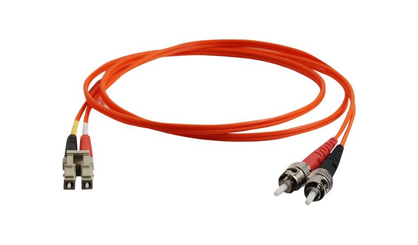 C2G 10m LC-ST 62.5/125 Duplex Multimode OM1 Fiber Cable - Orange - 33ft - p