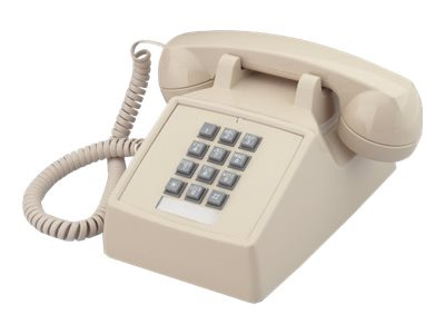 Cortelco Single-Line Desk Telephone Model: 2500-Brown