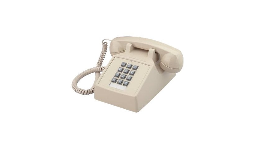 Cortelco Single-Line Desk Telephone Model: 2500-Brown