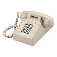 Cortelco Single-Line Desk Telephone Model: 2500-Brown