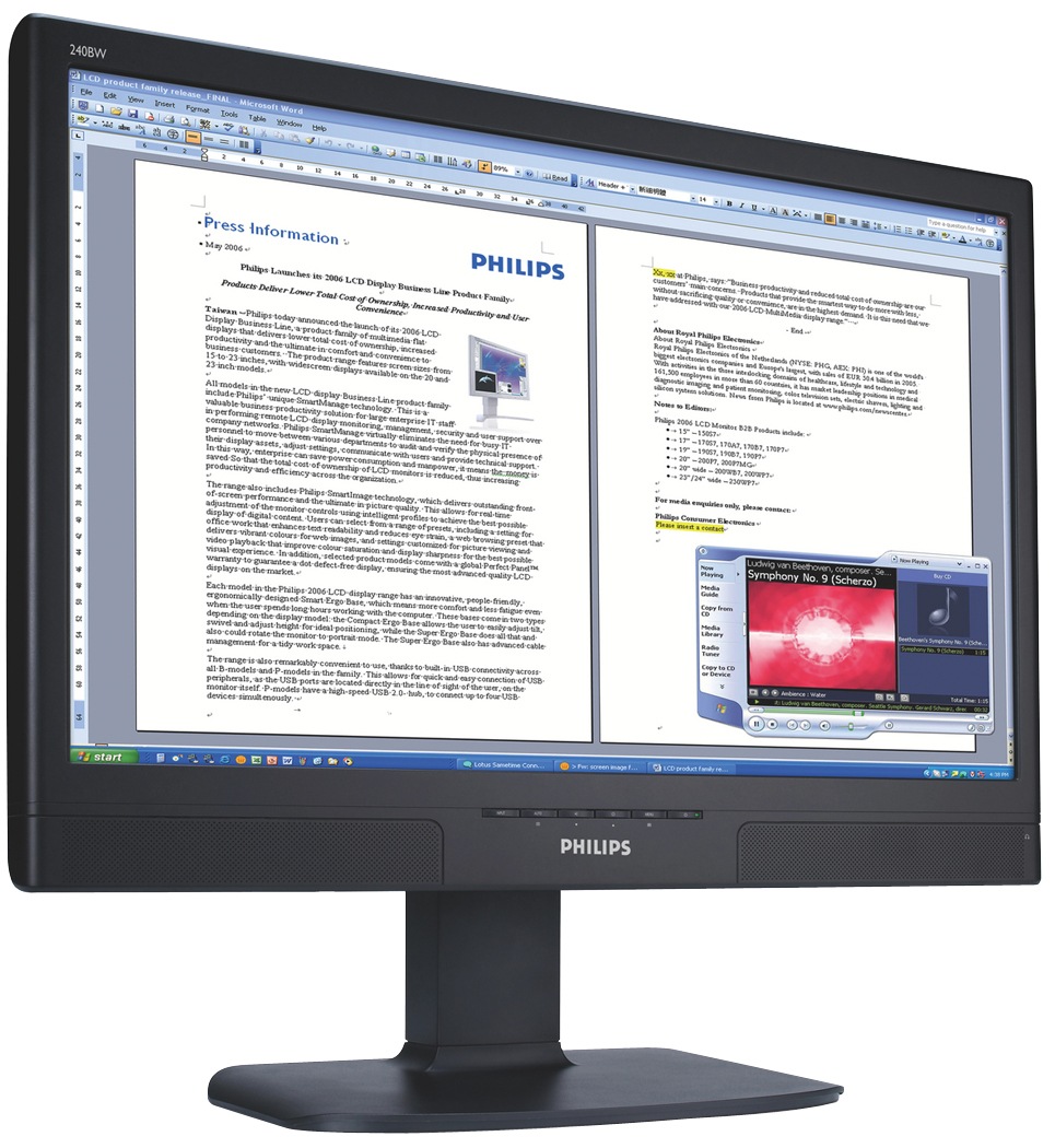 Philips 240BW8EB/27 24" LCD Display